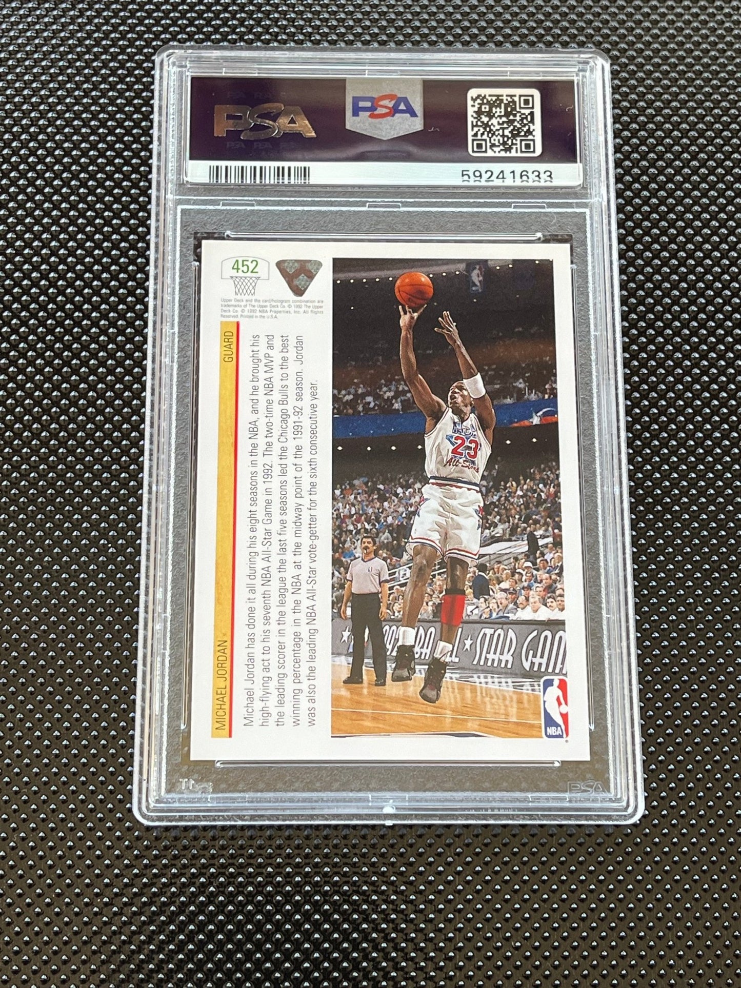 1991 Upper Deck #452 Michael Jordan (PSA 10) - Curators Corner LLC