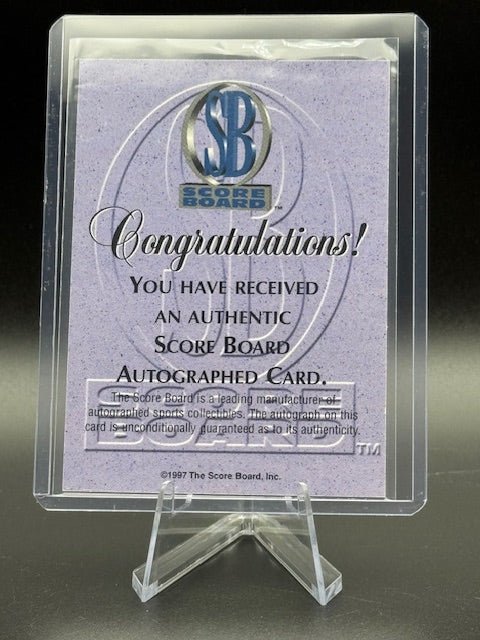 1997 Score Board Basketball Lorenzo Coleman Autograph Card Numbered 155/300 - Curators Corner LLC