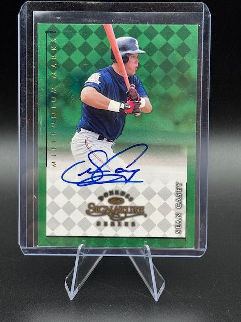 1998 Donruss Signature Series Millenium Marks Sean Casey Autograph Card Serial Numbered 0631 - Curators Corner LLC
