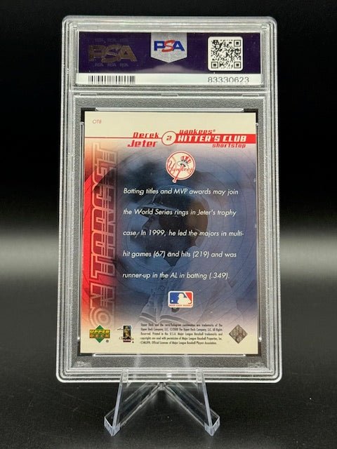 2000 Upper Deck Hitter's Club Derek Jeter PSA 8 - Curators Corner LLC