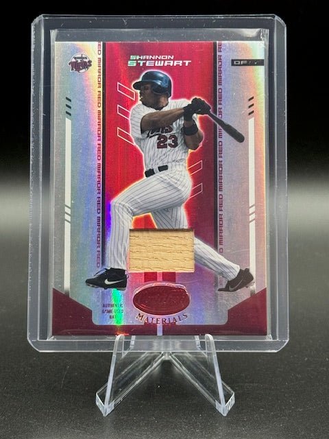 2004 Donruss Game Used Material Shannon Stewart #175 Silver Mirror Numbered 134/150 - Curators Corner LLC