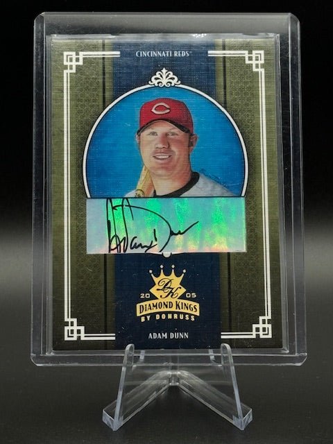 2005 Donruss Diamond Kings Signature Adam Dunn #337 5/5 - Curators Corner LLC