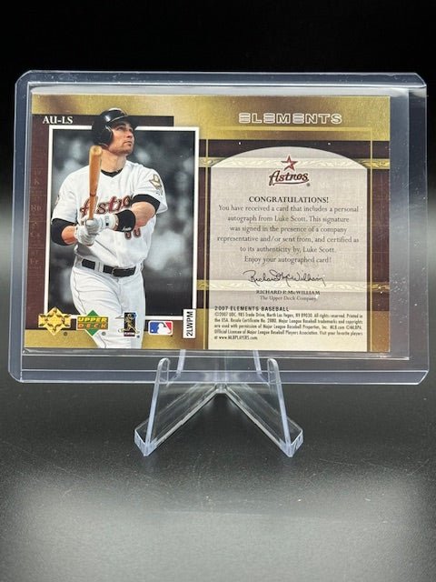 2007 Upper Deck Elemental Autograph Luke Scott #AU - LS - Curators Corner LLC
