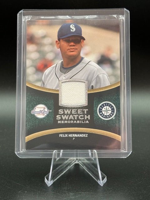 2008 Upper Deck Sweet Spot Sweet Swatch Memorabilia Felix Hernandez Card #SS - FH - Curators Corner LLC