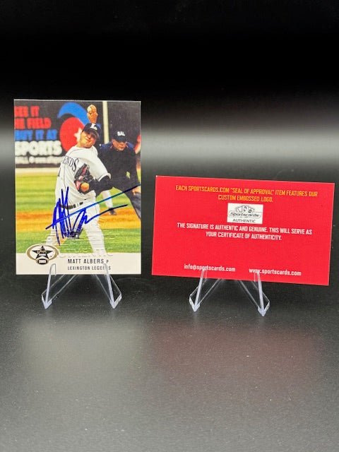 2009 Matt Albers signed Pre - Rookie Lexington Legends - Curators Corner LLC