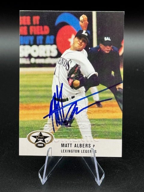 2009 Matt Albers signed Pre - Rookie Lexington Legends - Curators Corner LLC