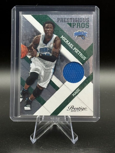 2010 - 2011 Panini Prestigious Pros Jersey Patch Mickael Pietrus #31 Numbered 103/499 - Curators Corner LLC