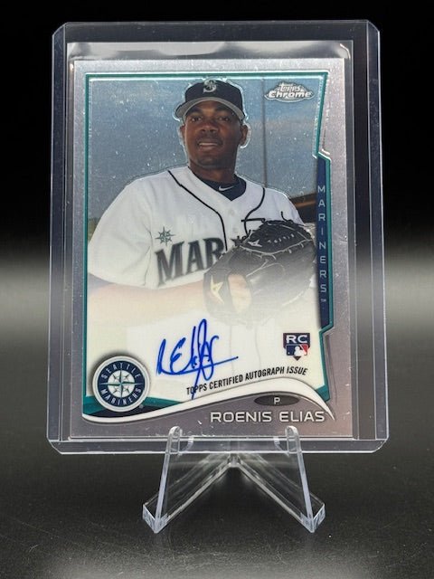 2014 Topps Chrome Roenis Elias Rookie Autograph Card #RE - Curators Corner LLC