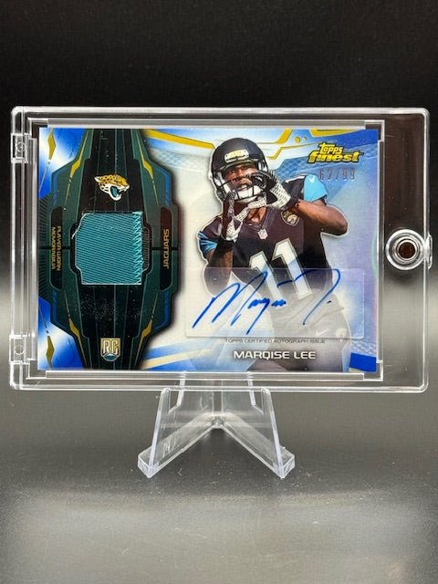 2014 Topps Finest Marqise Lee Relic Autograph 62/99 - Curators Corner LLC