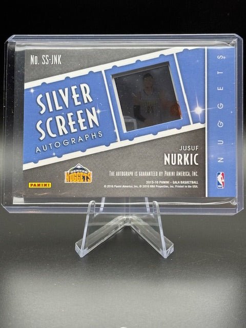 2015 - 16 Panini Gala Silver Screen Autograph Jusuf Nurkic Autograph Card #SS - JNK Numbered 30/60 - Curators Corner LLC