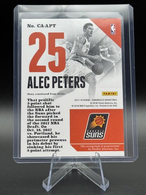 2017 - 18 Panini Chronicles Basketball Alec Peters Blue Autograph #CA - APT Numbered 067/149 - Curators Corner LLC