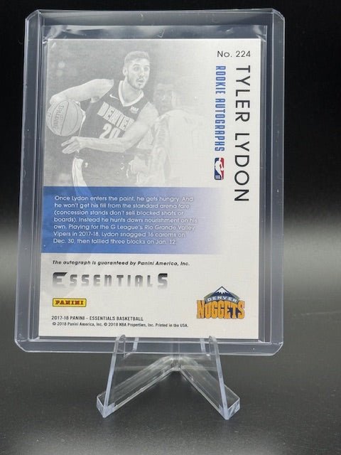 2017 - 18 Panini Essentials Tyler Lydon Autograph Rookie Card #224 Numbered 07/99 - Curators Corner LLC