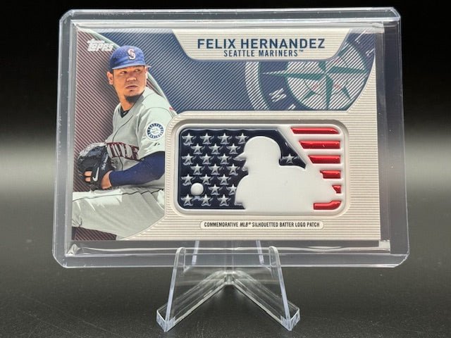 2017 Topps Independence Day MLB Batter Silhouetted Logo Patch Felix Hernandes IDML - FH - Curators Corner LLC