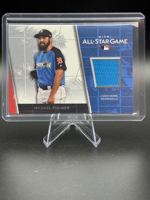 2017 Topps Update Series All - Star Stitches Michael Fulmer Player Worn Swatch Card #ASR - MF - Curators Corner LLC
