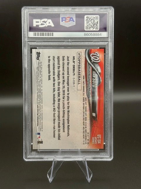 2018 TOPPS UPDATE JUAN SOTO #US104 (PSA 8) - Curators Corner LLC