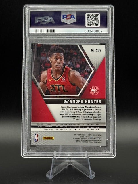 2019 Panini Mosaic D'Andre Hunter Rookie Card PSA 10 - Curators Corner LLC