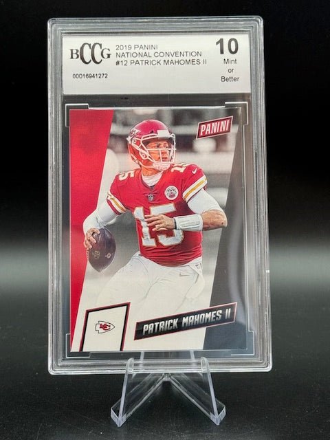 2019 Panini National Convention Patrick Mahomes II #12 Graded BCCG 10 Mint or Better - Curators Corner LLC