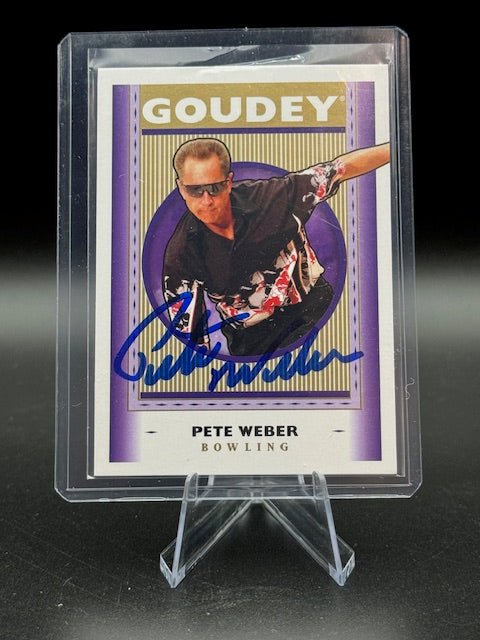 2019 Upper Deck Pete Weber Autograph Card Serial Numbered 161,006 - Curators Corner LLC