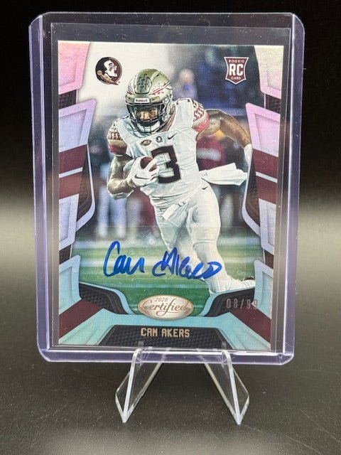 2020 Panini Chronicles Draft Picks Cam Akers Autograph Rookie Card #23 Numbered 08/99 - Curators Corner LLC