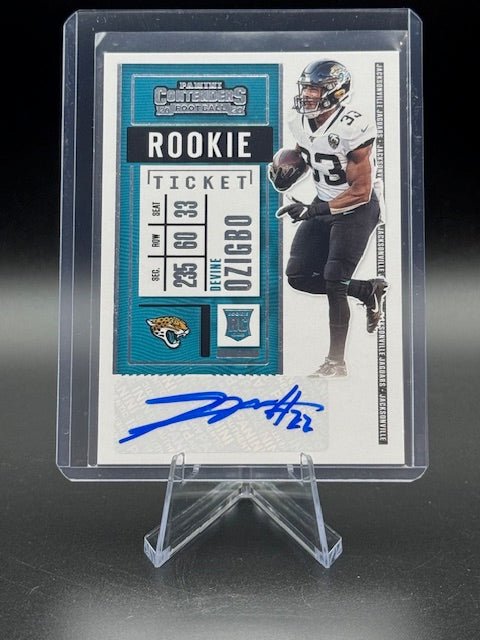 2020 Panini Contenders Football Rookie Ticket Devine Ozigbo Autograph Card #216 - Curators Corner LLC