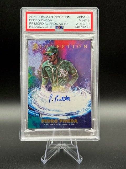 2021 Bowman Inception Primordial Prospects Autograph Pedro Pineda # PPAPP Mint9/Auto10 - Curators Corner LLC