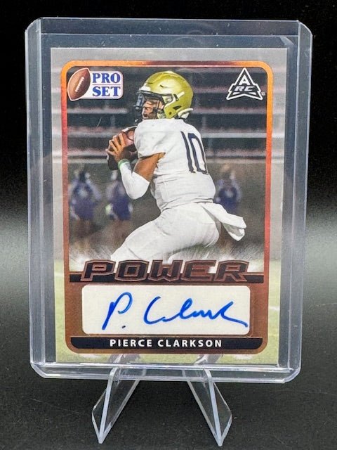 2021 Leaf Pro Set Power Pierce Clarkson Autograph Rookie Card #BA - PC1 - Curators Corner LLC