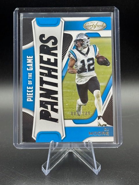2021 Panini Piece of the Game DJ Moore Game Used Material Card #POG - DJM Numbered 089/249 - Curators Corner LLC