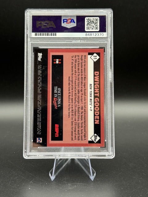 2021 Topps Dwight Gooden #31 Autograph PSA Authenticated - Curators Corner LLC