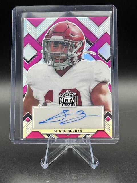2022 Leaf Metal Draft Portrait Autograph Slade Bolden #PA - SB1 Numbered 13/20 - Curators Corner LLC
