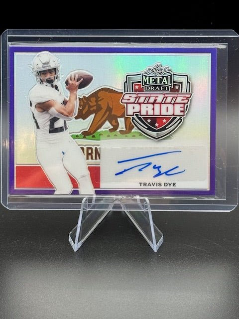 2022 Leaf Metal State Pride Travis Dye Autograph #SP - TD1 Numbered 23/25 - Curators Corner LLC