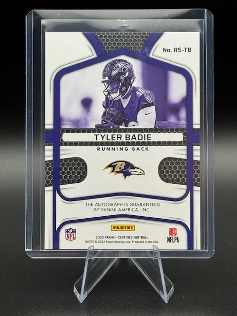 2022 Panini Certified NFL Autographs Tyler Baddie Signed Rookie Card #RS - TB 9/50 - Curators Corner LLC