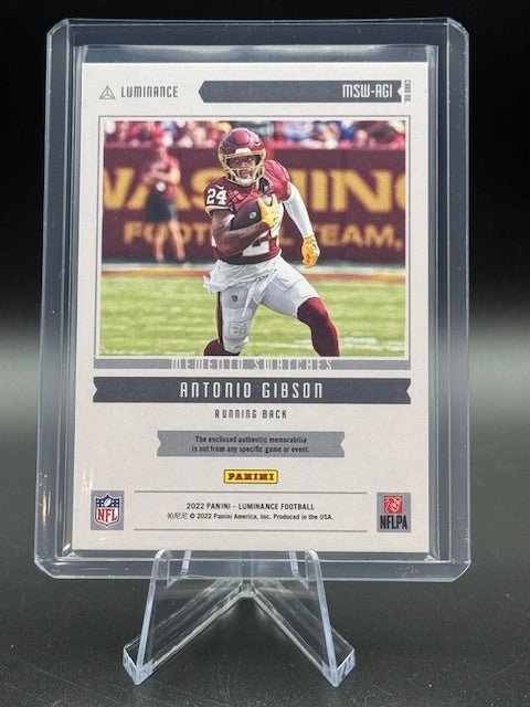 2022 Panini Luminance Momento Swatch Antonio Gibson #MSW - AGI - Curators Corner LLC