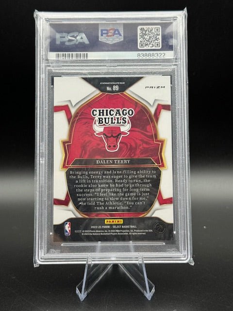 2022 Panini Select Prizm Dalen Terry Rookie Card #89 PSA 10 - Curators Corner LLC
