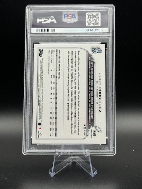 2022 Topps Complete Julio Rodriguez Rookie Card #659 PSA 9 - Curators Corner LLC