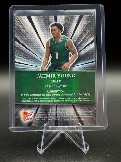 2022 Wild Card Alumination Jahmir Young Autograph Card Numbered 12/124 - Curators Corner LLC