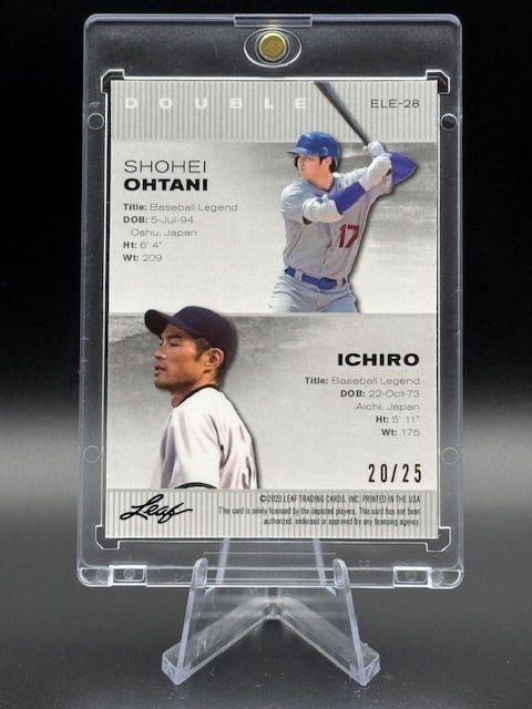 2023 Leaf Special Release Ohtani/Ichiro Silver Mojo 20/25 - Curators Corner LLC