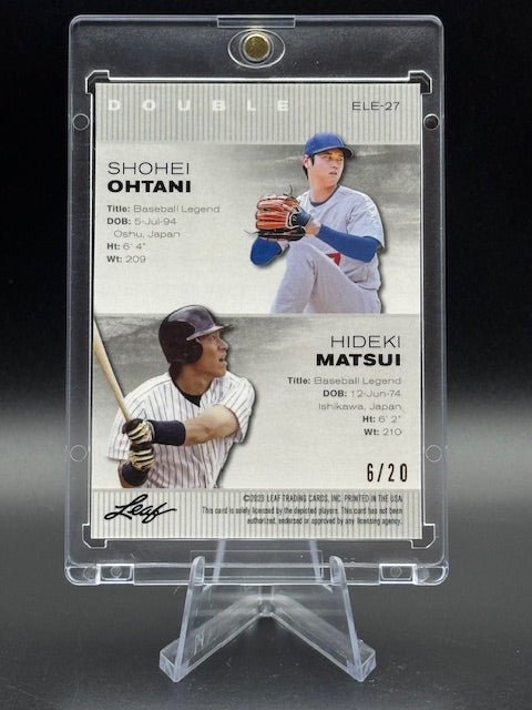 2023 Leaf Special Release Ohtani/Matsui Blue Mojo 6/20 - Curators Corner LLC
