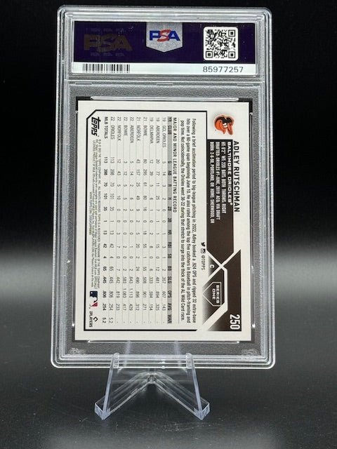 2023 Topps Adley Rutschman Rookie Card #250 Mint 9 - Curators Corner LLC