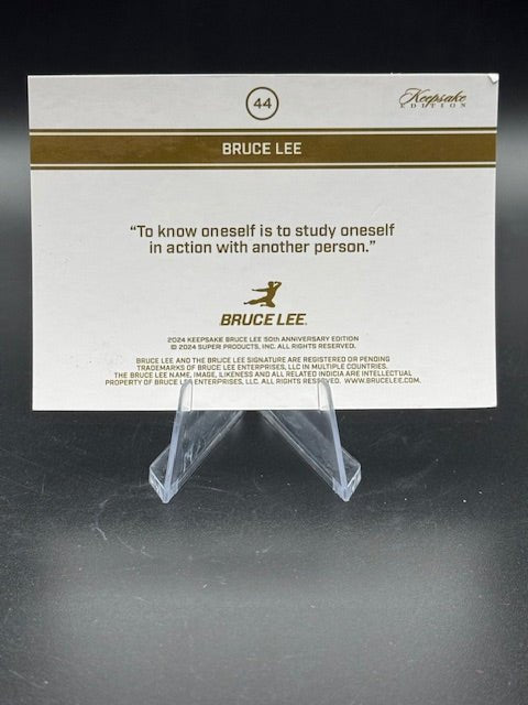 2024 Bruce Lee Keepsake Edition Blue Parallel #44 57/100 - Curators Corner LLC