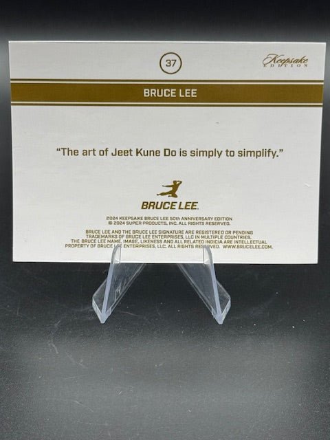 2024 Bruce Lee Keepsake Edition Green Parallel #37 013/150 - Curators Corner LLC