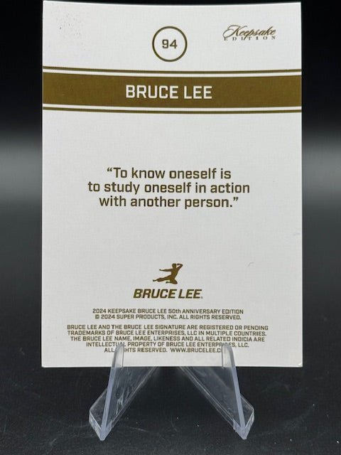 2024 Bruce Lee Keepsake Edition Green Parallel #94 88/150 - Curators Corner LLC