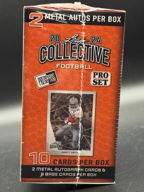 2024 Leaf Collective Football Blaster Box (2 AUTOS PER BOX) - Curators Corner LLC