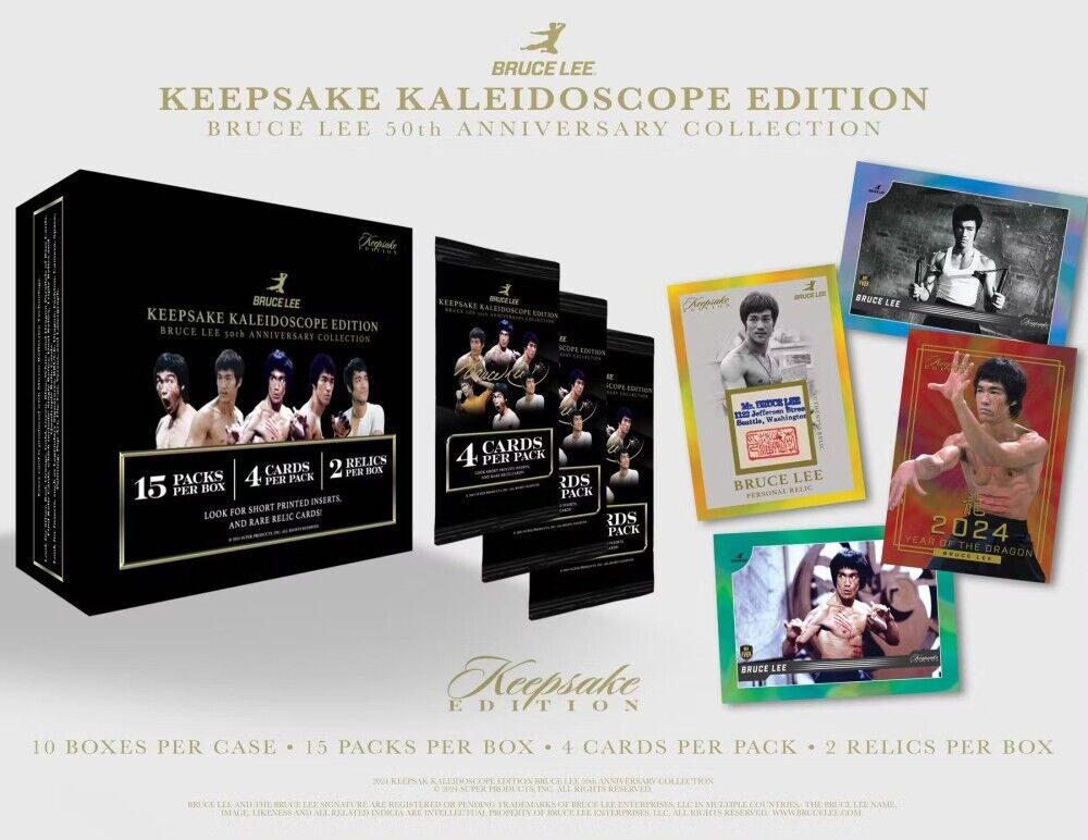 2024 Super Break Keepsake Bruce Lee 50th Anniversary Kaleidoscope Edition Box - Curators Corner LLC