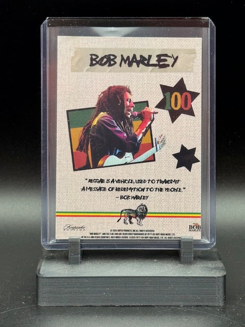 2025 Bob Marley Keepsake Relic 100 (Minor Production Flaw)