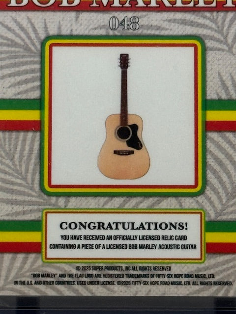 2025 Bob Marley Keepsake Facsimile Signature/Guitar Relic Card 048 33/50