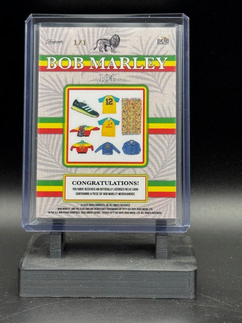 2025 Bob Marley Keepsake Quad Relic Green Refractor 104 1/1