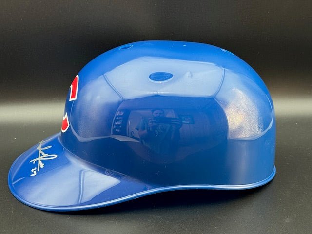 Addison Russell Signed Cubs Replica Helmet - Curators Corner LLC