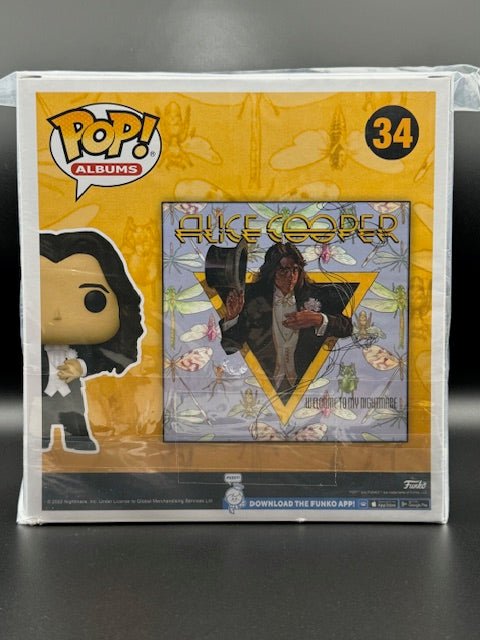 Alice Cooper Signed Welcome to My Nightmare Funko Pop #34 - Curators Corner LLC