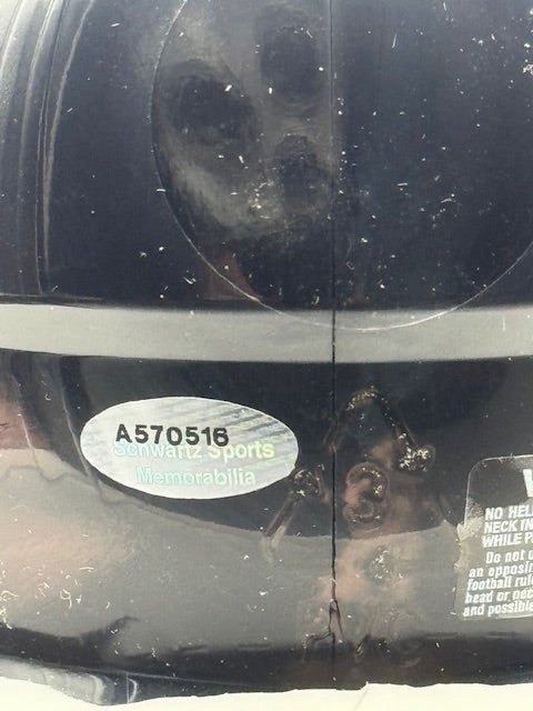 Anthony Thomas Signed and Inscribed Bears Mini Helmet - Curators Corner LLC