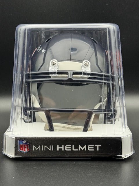 Anthony Thomas Signed and Inscribed Bears Mini Helmet - Curators Corner LLC